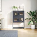 vidaXL Highboard antracit 68x39x107 cm Acél