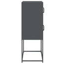 vidaXL Highboard antracit 68x39x107 cm Acél