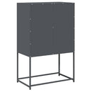 vidaXL Highboard antracit 68x39x107 cm Acél