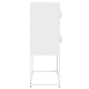 vidaXL Magastábla Fehér 68x39x107 cm Acél