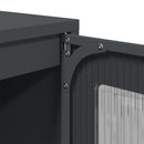 vidaXL Highboard antracit 68x39x123 cm Acél