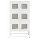 vidaXL Magastábla Fehér 68x39x123 cm Acél