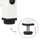 vidaXL Magastábla Fehér 68x39x123 cm Acél