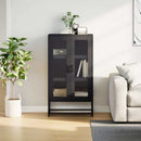 vidaXL Magastábla Fekete 68x39x123 cm Acél