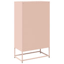 vidaXL Highboard rózsaszín 68x39x123 cm Acél