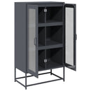 vidaXL Highboard antracit 68x39x123 cm Acél