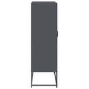 vidaXL Highboard antracit 68x39x123 cm Acél