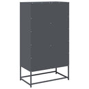 vidaXL Highboard antracit 68x39x123 cm Acél