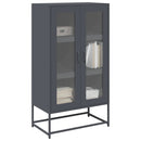 vidaXL Highboard antracit 68x39x123 cm Acél
