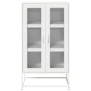 vidaXL Magastábla Fehér 68x39x123 cm Acél