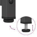 vidaXL fekete acél magasszekrény 68x39x111,5 cm