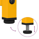 vidaXL mustársárga acél tálalószekrény 68x39x111,5 cm