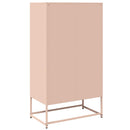vidaXL Highboard rózsaszín 68x39x123 cm Acél