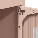 vidaXL Highboard rózsaszín 68x39x123 cm Acél