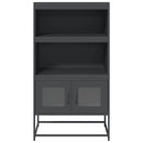 vidaXL Highboard antracit 68x39x123 cm Acél