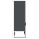vidaXL Highboard antracit 68x39x123 cm Acél
