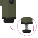 vidaXL Highboard olívazöld 68x39x123 cm Acél