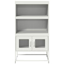 vidaXL Magastábla Fehér 68x39x123 cm Acél