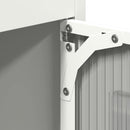 vidaXL Magastábla Fehér 68x39x123 cm Acél