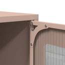 vidaXL Highboard rózsaszín 68x39x107 cm Acél