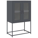 vidaXL Highboard antracit 68x39x107 cm Acél