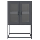 vidaXL Highboard antracit 68x39x107 cm Acél