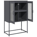 vidaXL Highboard antracit 68x39x107 cm Acél