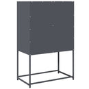 vidaXL Highboard antracit 68x39x107 cm Acél