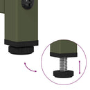 vidaXL Highboard olívazöld 68x39x107 cm Acél