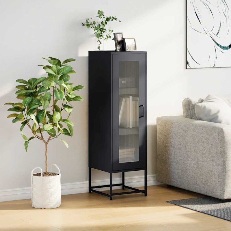 vidaXL antracitszürke acél magasszekrény 36x39x123 cm