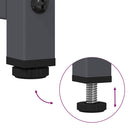 vidaXL antracitszürke acél magasszekrény 36x39x123 cm