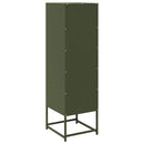 vidaXL olívazöld hidegen hengerelt acél magasszekrény 36x39x123 cm