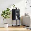 vidaXL antracit hidegen hengerelt acél tálalószekrény 36x39x107 cm