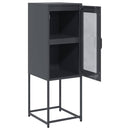 vidaXL antracit hidegen hengerelt acél tálalószekrény 36x39x107 cm