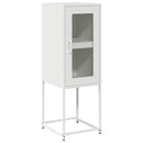 vidaXL fehér hidegen hengerelt acél tálalószekrény 36x39x107 cm