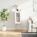 vidaXL fehér hidegen hengerelt acél tálalószekrény 36x39x107 cm