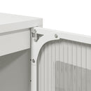 vidaXL fehér hidegen hengerelt acél tálalószekrény 36x39x107 cm