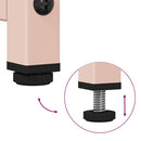 vidaXL rózsaszín hidegen hengerelt acél tálalószekrény 100,5x39x107 cm