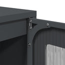 vidaXL antracit hidegen hengerelt acél tálalószekrény 100,5x39x107 cm