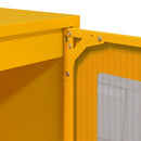 vidaXL mustársárga hideghengerelt acél tálalószekrény 100,5x39x107 cm