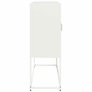 vidaXL fehér hidegen hengerelt acél tálalószekrény 100,5 x 39 x 107 cm