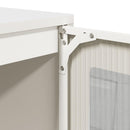 vidaXL fehér hidegen hengerelt acél tálalószekrény 100,5 x 39 x 107 cm