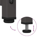 vidaXL fekete hidegen hengerelt acél éjjeliszekrény 36x39x78 cm