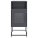 vidaXL antracit hidegen hengerelt acél éjjeliszekrény 36x39x78 cm