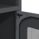 vidaXL antracit hidegen hengerelt acél éjjeliszekrény 36x39x78 cm