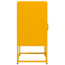 vidaXL mustársárga hidegen hengerelt acél éjjeliszekrény 36x39x78 cm