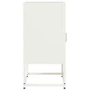 vidaXL fehér hidegen hengerelt acél éjjeliszekrény 36x39x78 cm