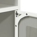 vidaXL fehér hidegen hengerelt acél éjjeliszekrény 36x39x78 cm