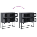 vidaXL antracit hidegen hengerelt acél tálalószekrény 100,5x39x107 cm