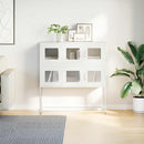 vidaXL fehér hidegen hengerelt acél tálalószekrény 100,5 x 39 x 107 cm